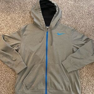 Nike Men's Gray Hoodie Jacket